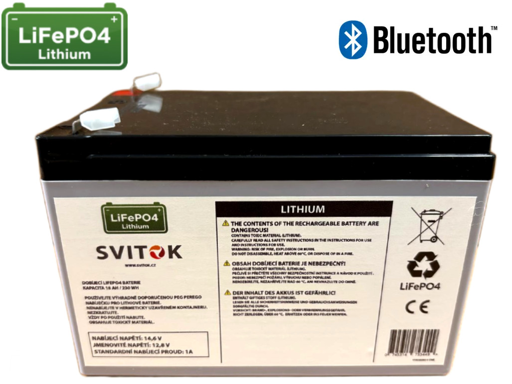 LiFePO4 12,8V/18Ah/230Wh článek baterie