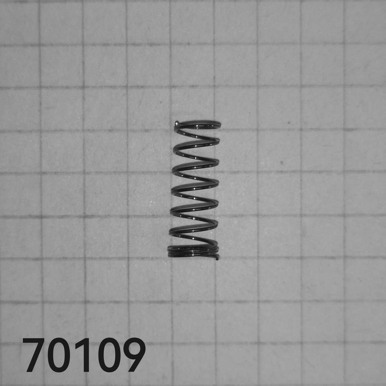 Pružina tlačná kuželová 0,4x5,3/5,8x14,5x8,5