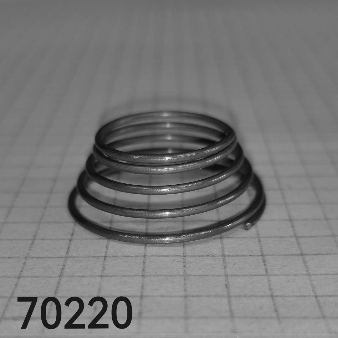 Pružina tlačná kuželová 1,2x20/29x11x5