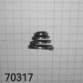 Pružina tlačná kuželová 1,10x7,14/15,24x9,53x5,1