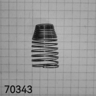 Pružina tlačná kuželová 0,50x10/16x25