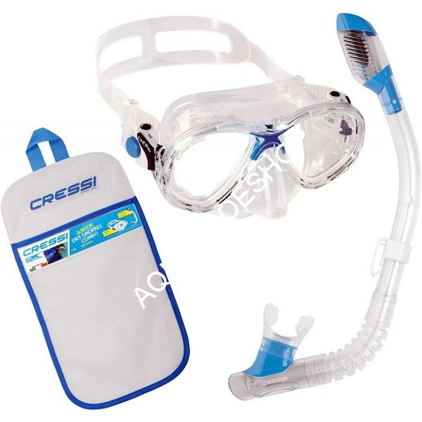 Cressi SET maska Marea Junior a DRY modrý