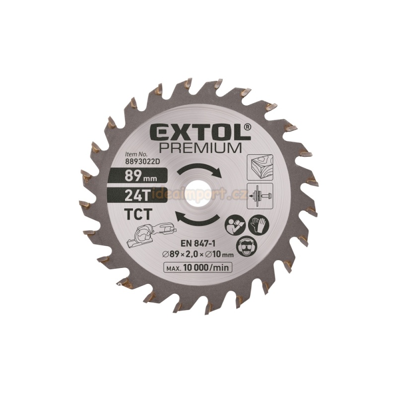 24-zubý pilový kotouč s SK plátky-pr.89 mm