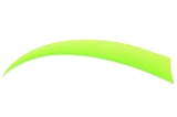 Krocaní letka pravá (RW) - délka 3" - zářivě zelená