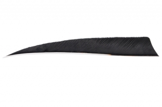 Krocaní letka - pravá (RW) - délka 5" - černá
