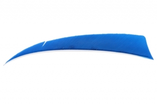 Krocaní letka pravá (RW) - délka 4" - modrá