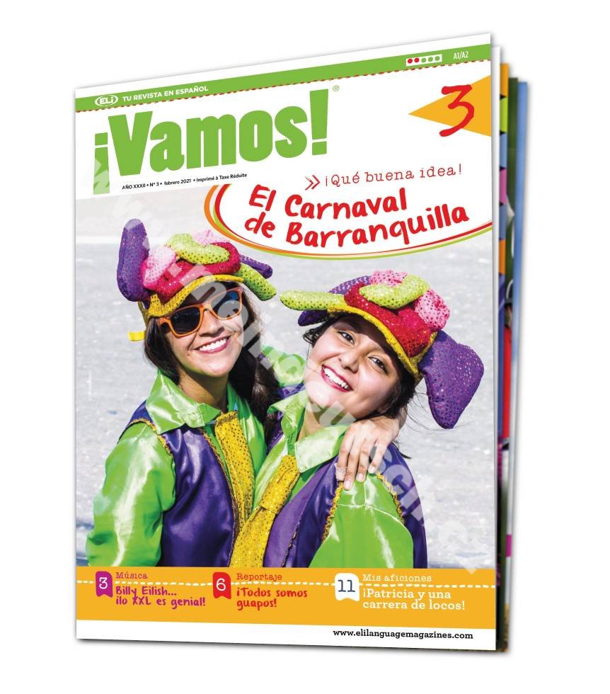 Tištěný časopis pro výuku španělštiny &#161;Vamos! A1 - A2, předplatné 2023-24