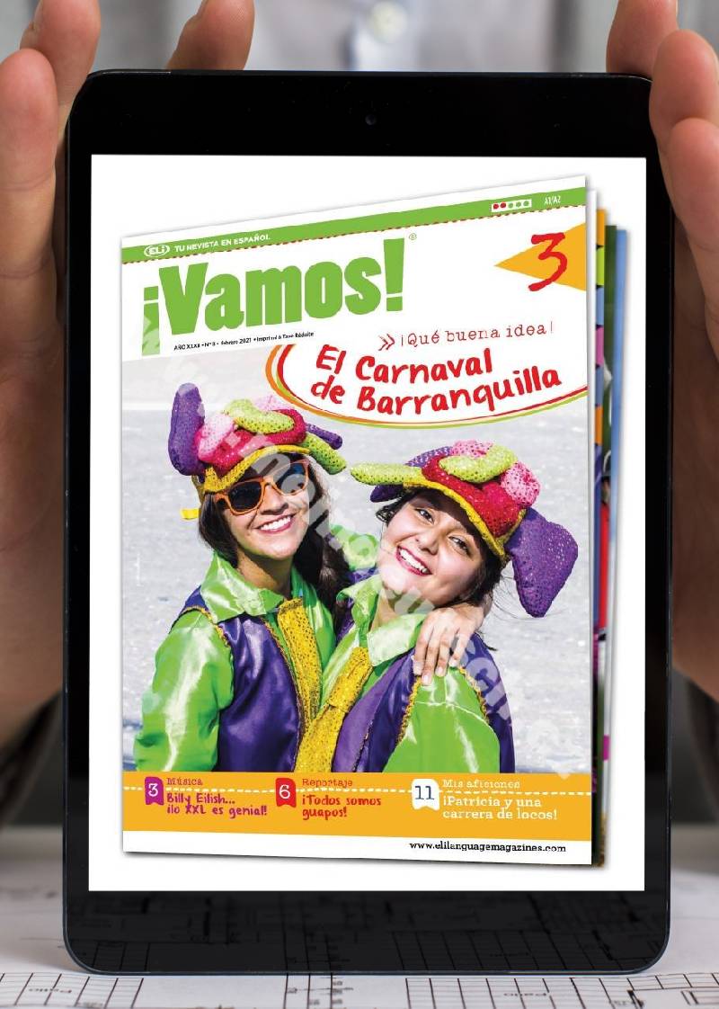 PDF časopis pro výuku španělštiny &#161;Vamos! A1 - A2, předplatné 2021-22