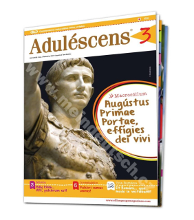 Tištěný časopis pro výuku latiny Aduléscens A1-A2, předplatné 2023-24