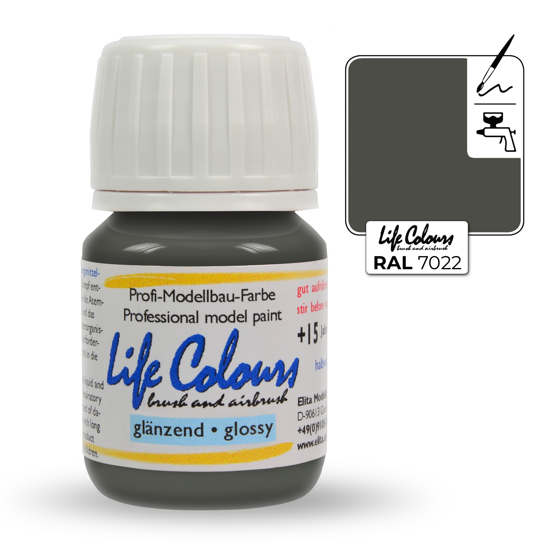 ELITA MODELLE Life Colours stínová šedá 15ml