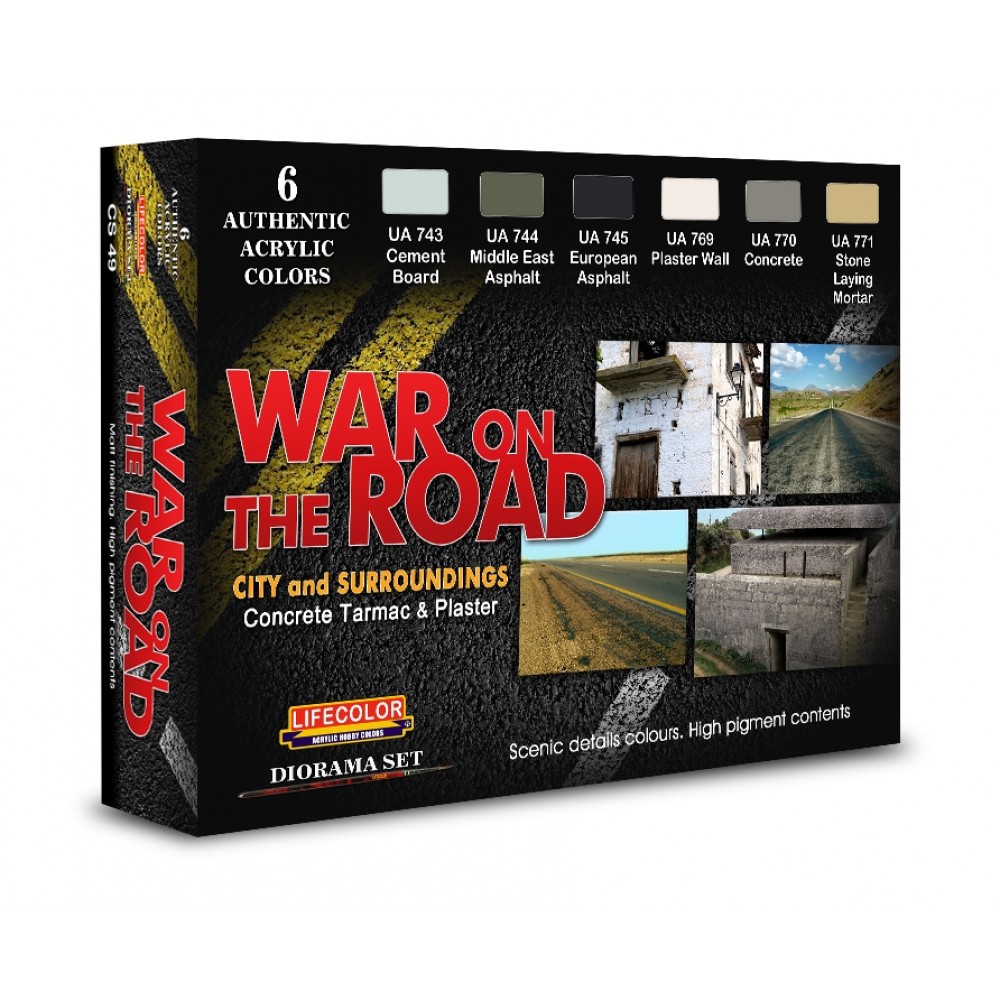 LIFECOLOR diorama set WAR ON THE ROAD