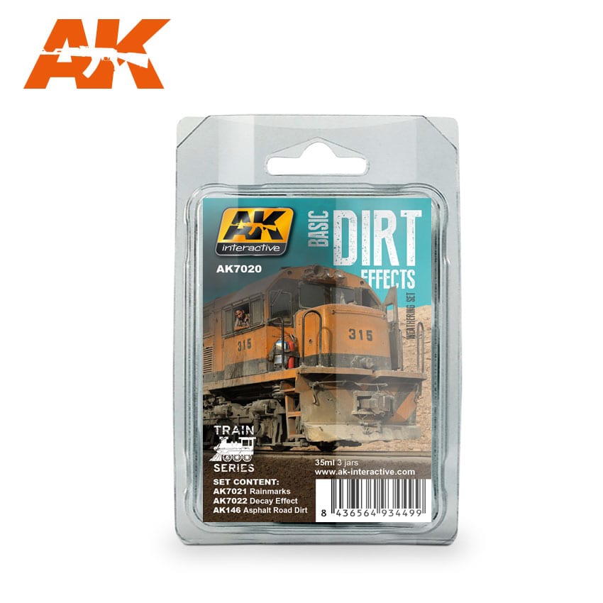 AK INTERACTIVE BASIC DIRT EFFECTS WEATHERING SET