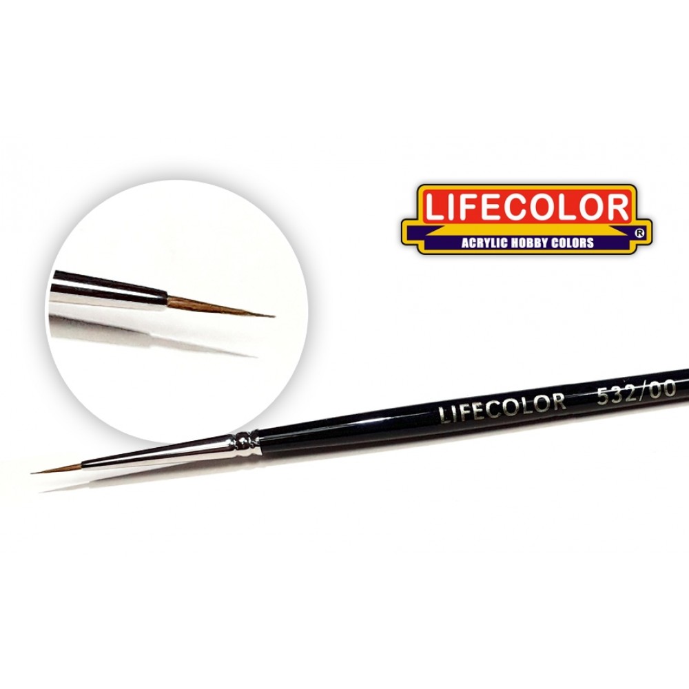 LIFECOLOR  štětec s přírodním vlasem velikost 00