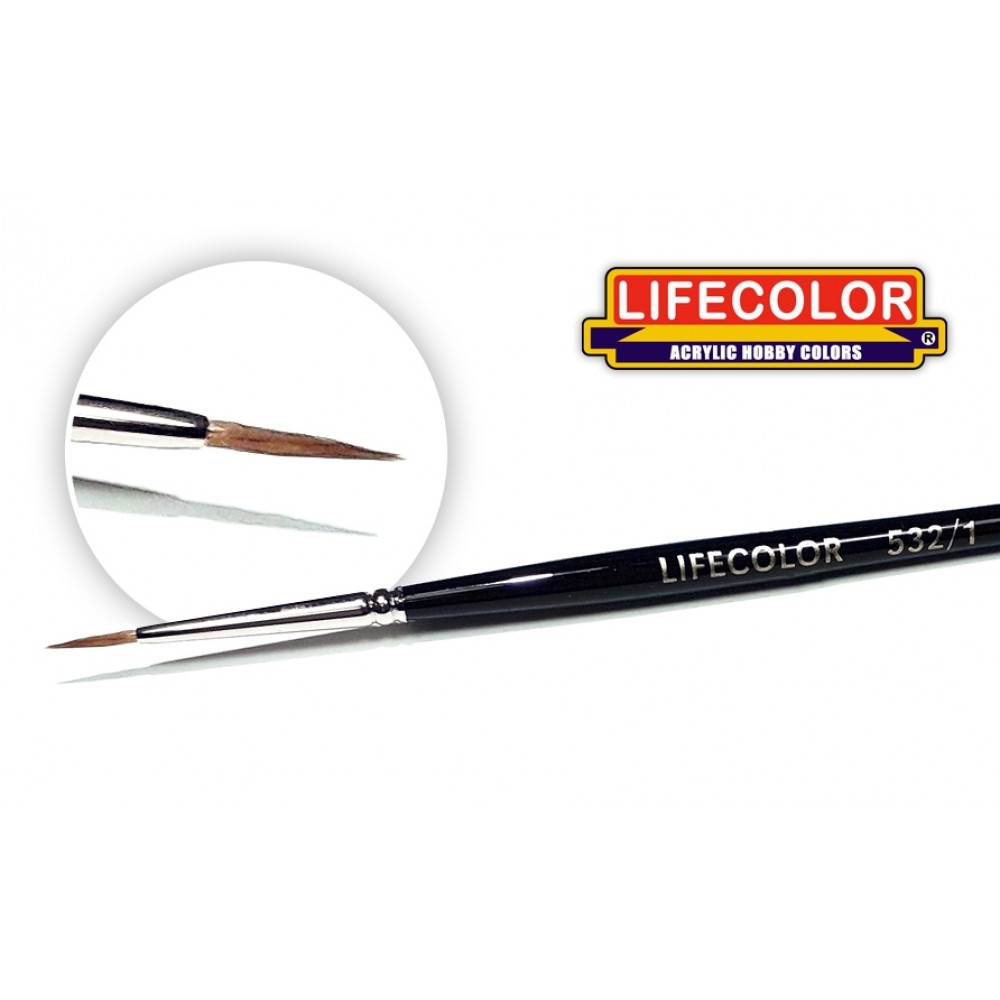 LIFECOLOR štětec s přírodním vlasem velikost 1