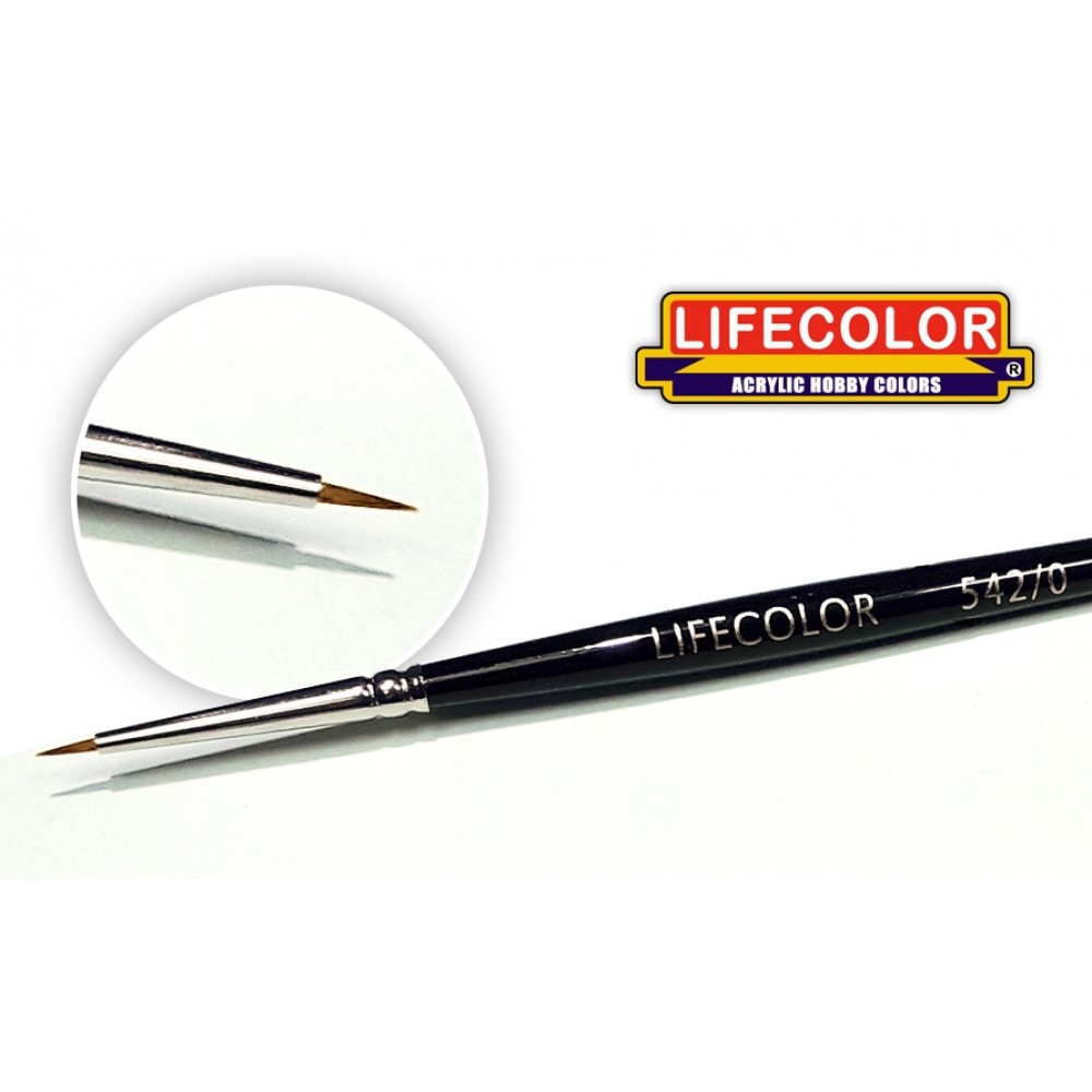 LIFECOLOR štětec s přírodním vlasem velikost 0
