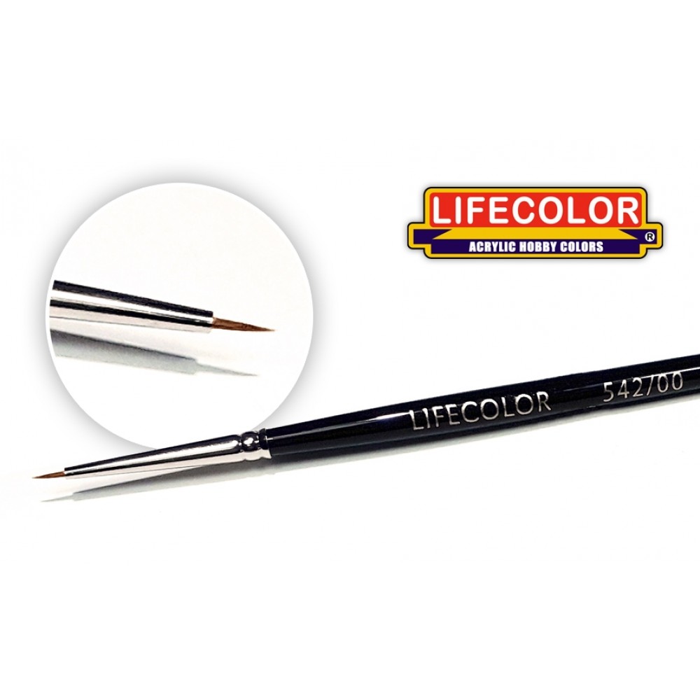 LIFECOLOR štětec s přírodním vlasem velikost 00
