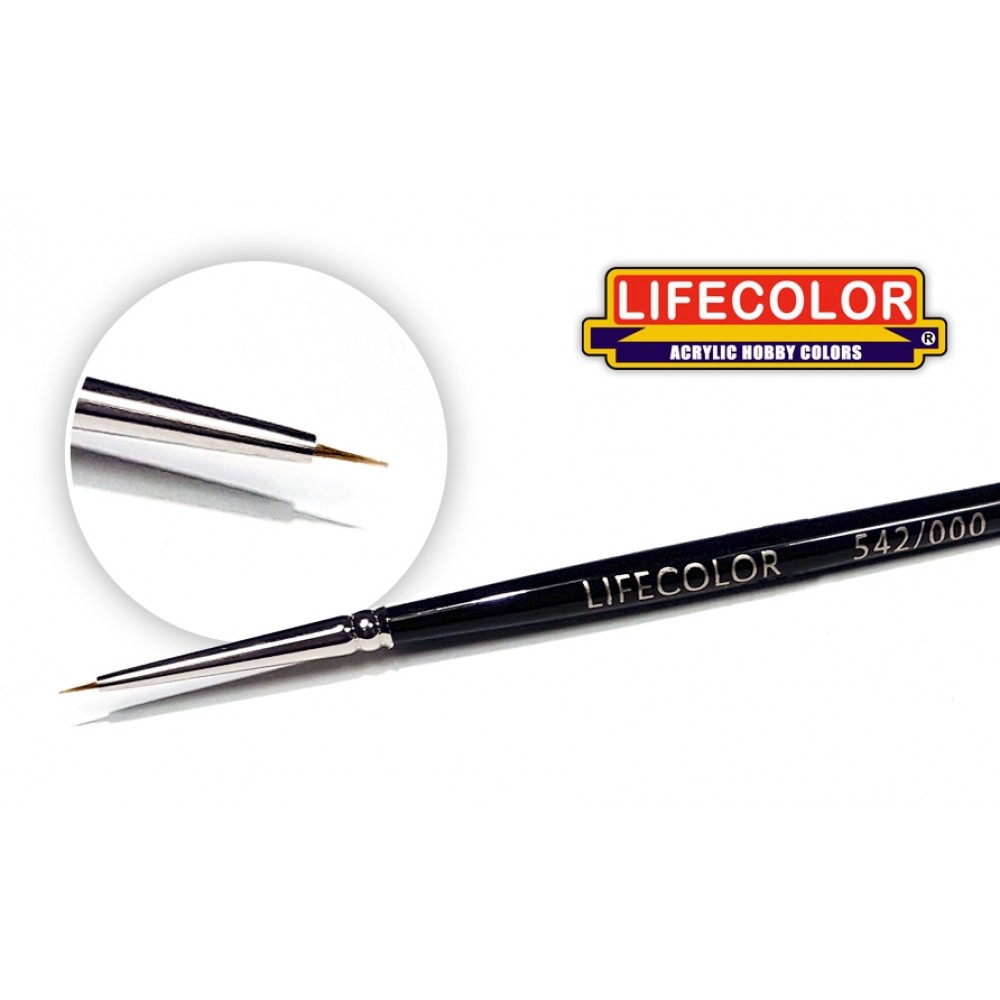 LIFECOLOR štětec s přírodním vlasem velikost 000