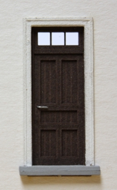 TT Dveře plné se světlíkem  hnědé