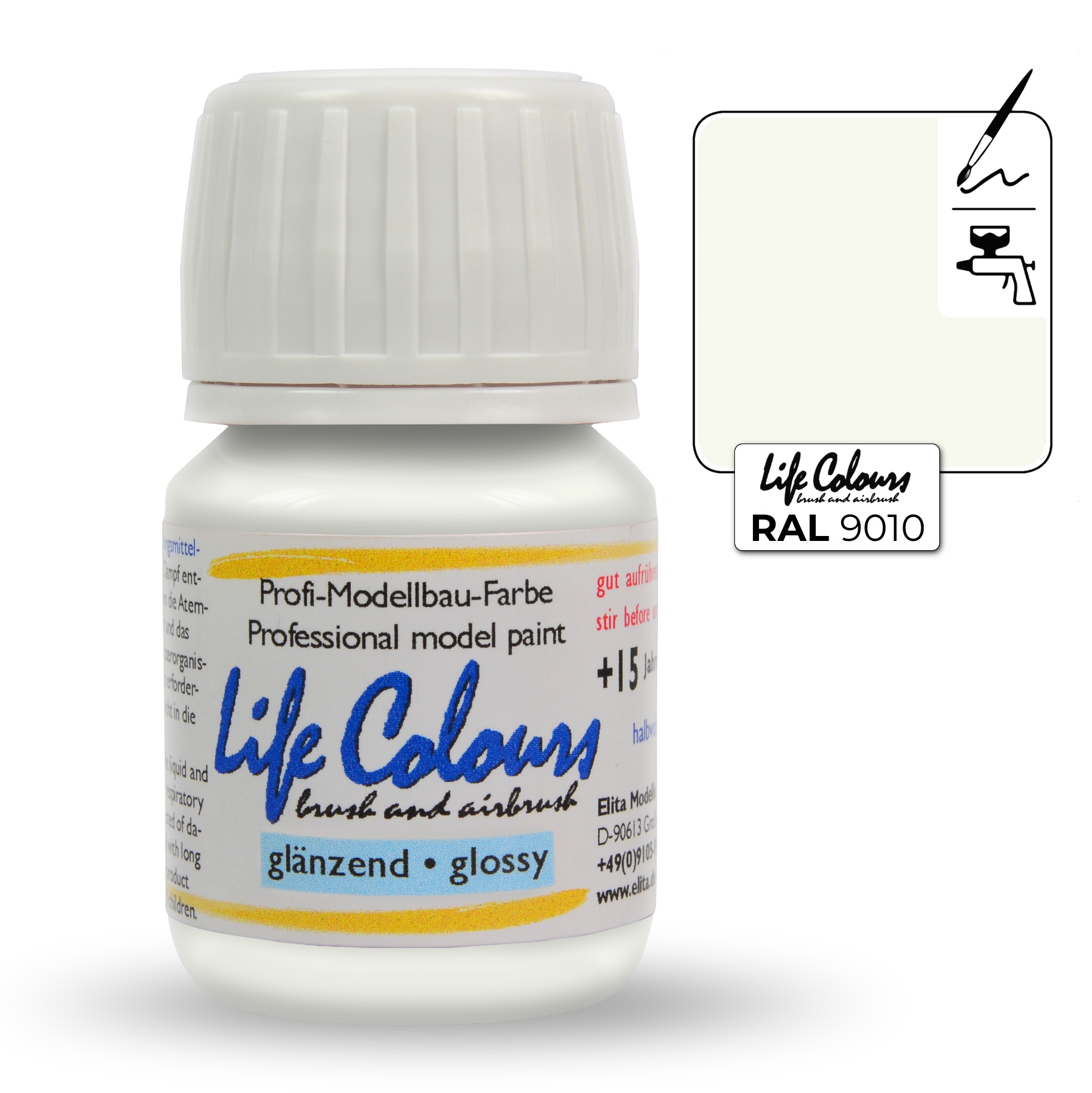 ELITA MODELLE Life Colours čistě bílá 15ml