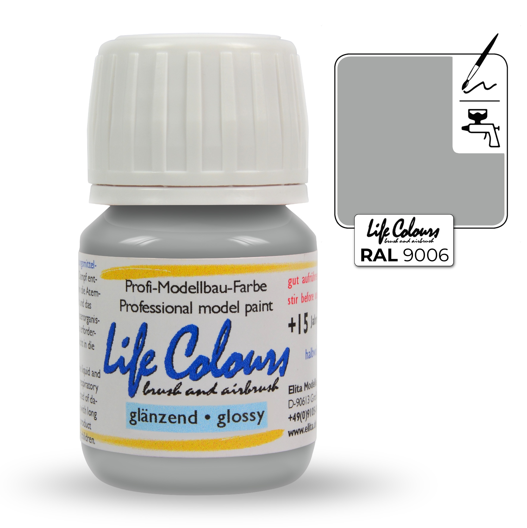 ELITA MODELLE Life Colours bílý hliník 15ml