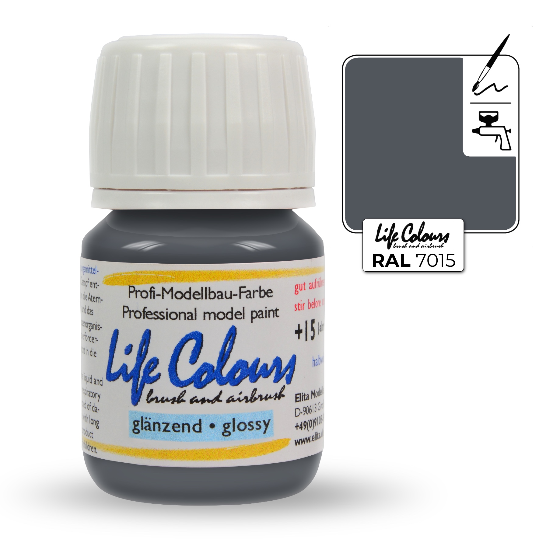 ELITA MODELLE Life Colours břidlicová šedá 15ml