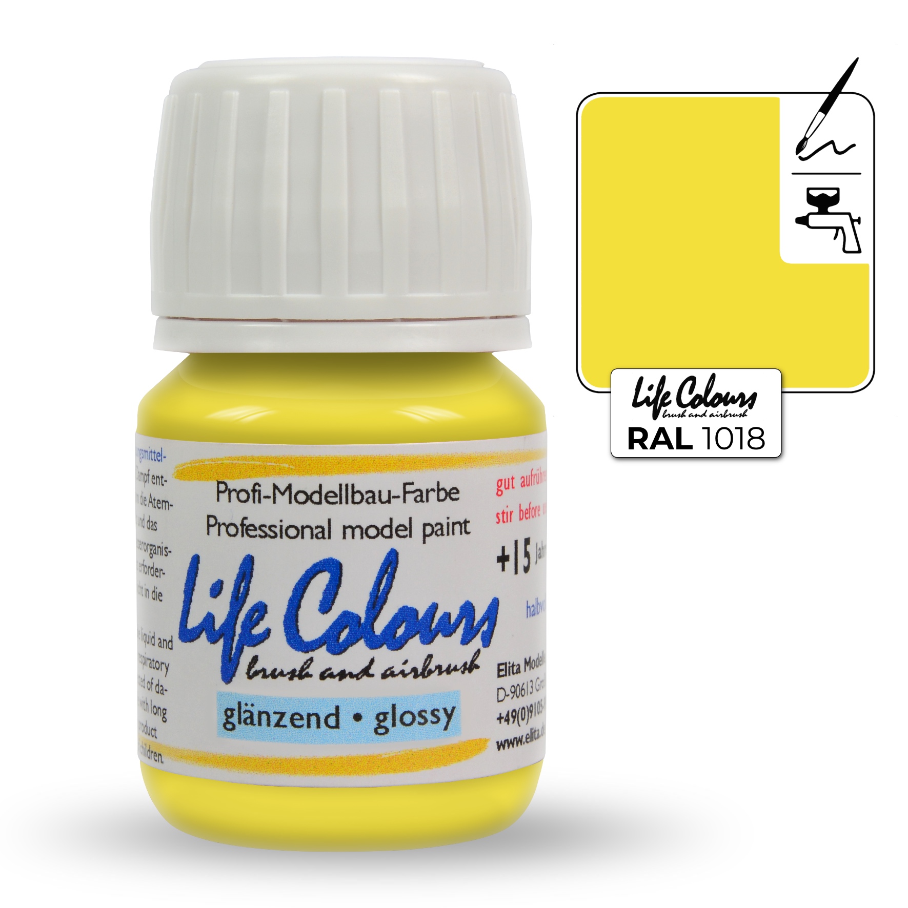 ELITA MODELLE Life Colours zinková žlutá 15ml