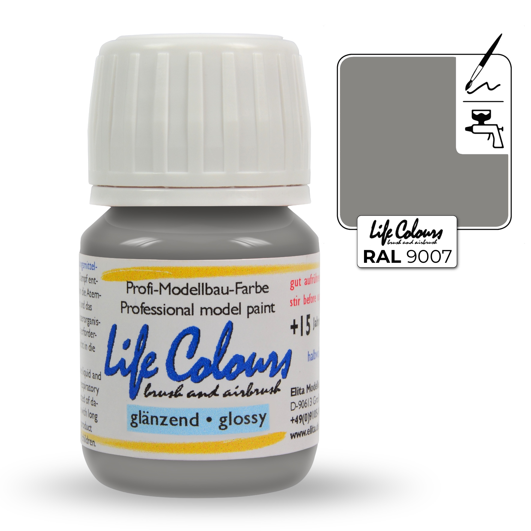 ELITA MODELLE Life Colours šedý hliník 15ml