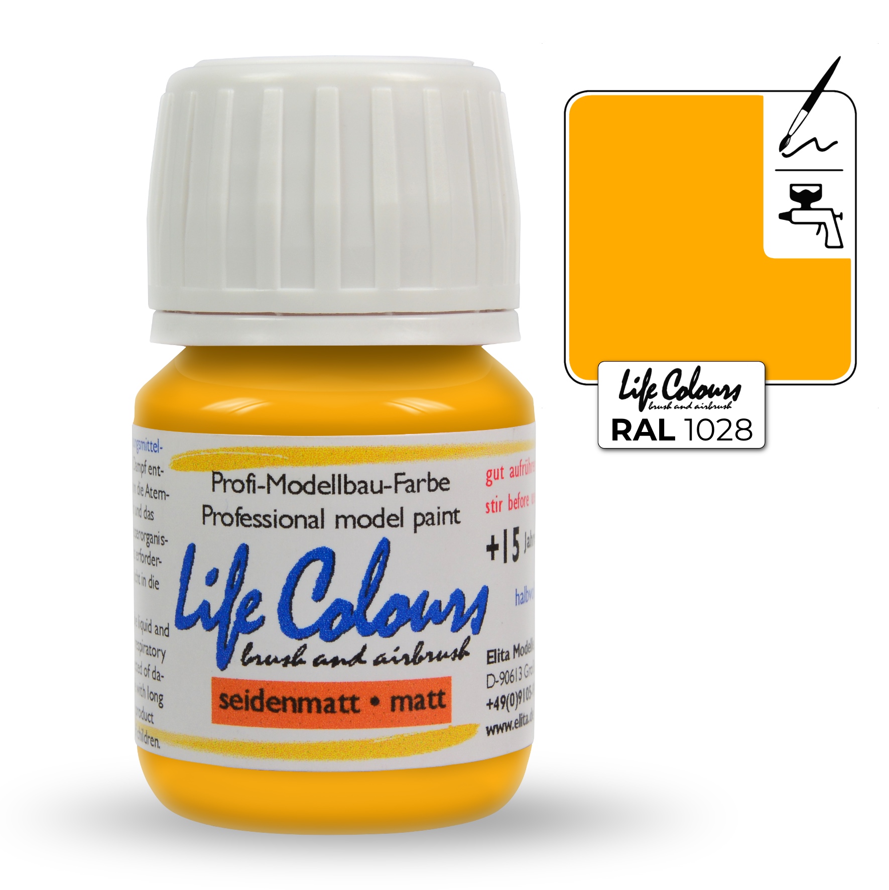 ELITA MODELLE Life Colours melounová žlutá15ml
