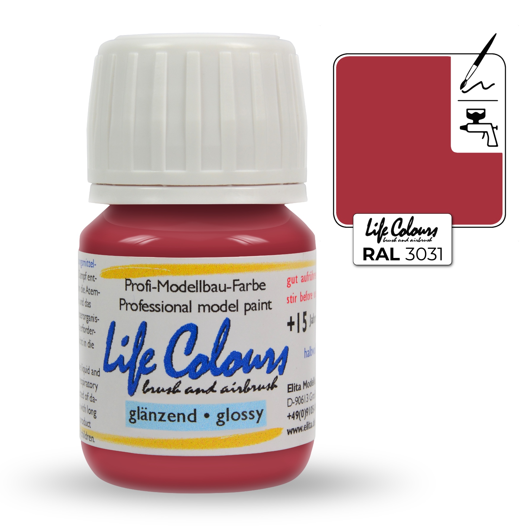ELITA MODELLE Life Colours orientální červená 15ml