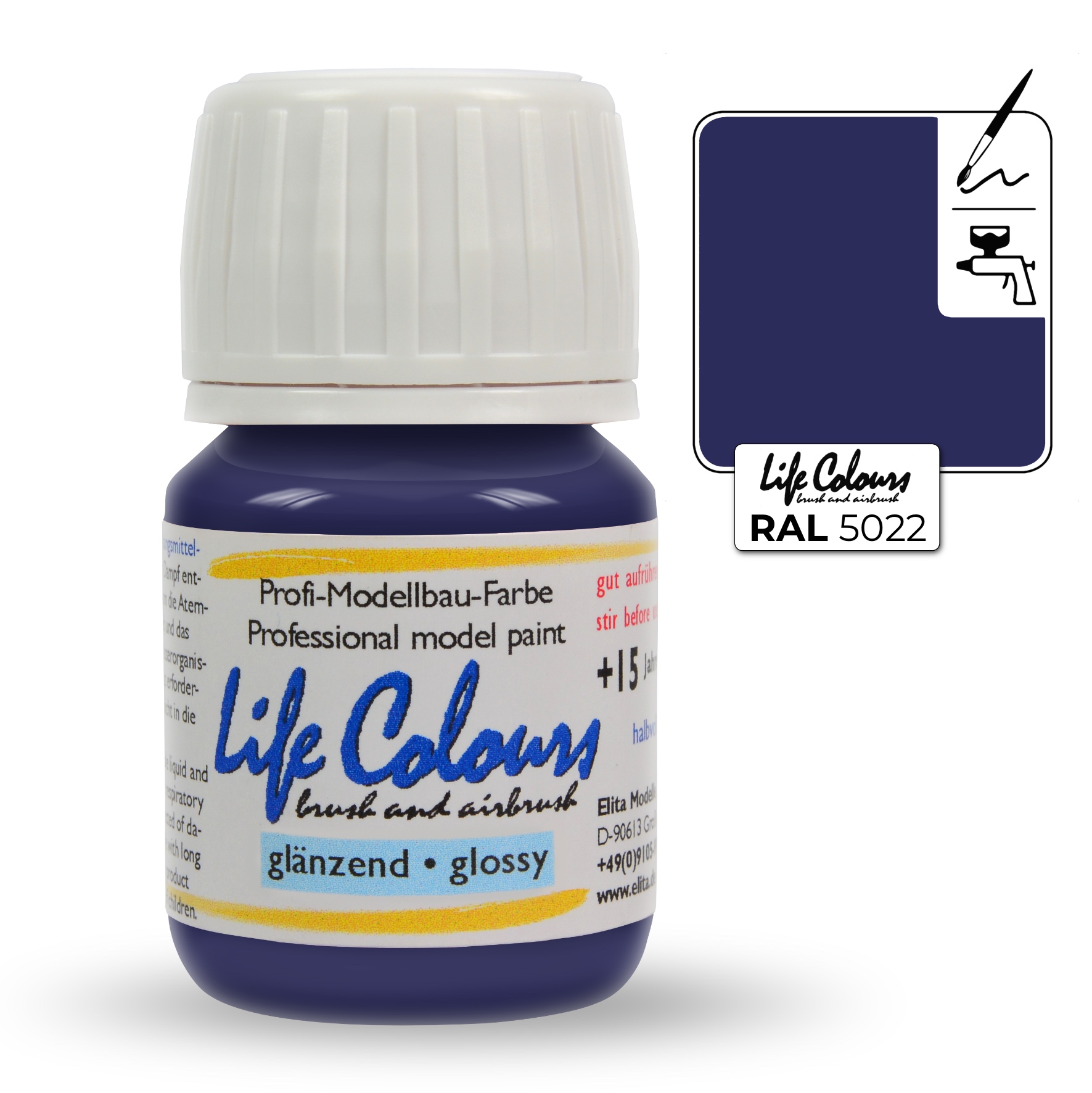 ELITA MODELLE Life Colours noční modrá 15ml
