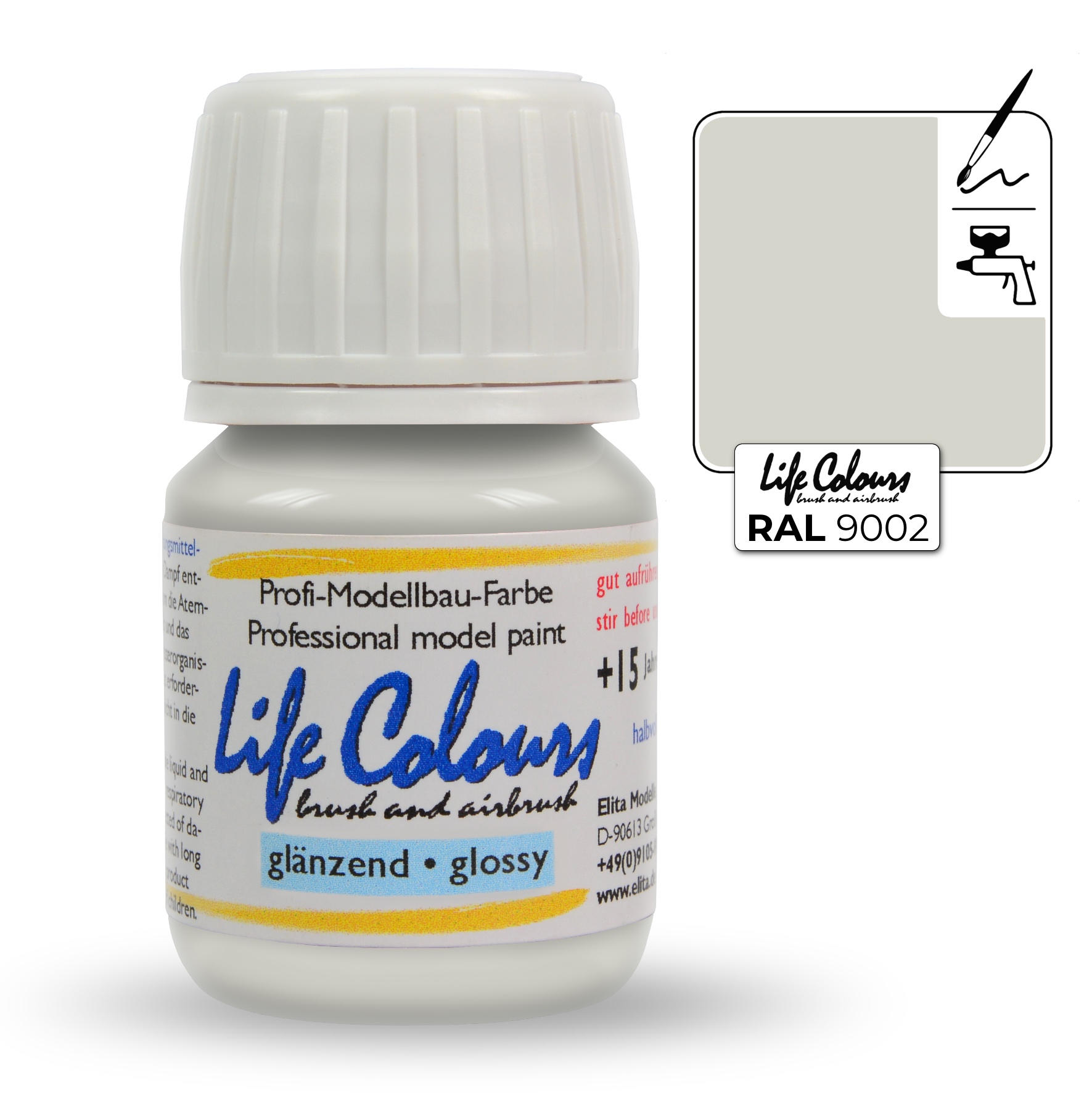 ELITA MODELLE Life Colours šedobílá 15ml