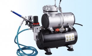 FENGDA základní airbrush set 1x AS-186, 1x BD-130, BD-24