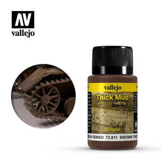 VALLEJO Weathering Effects 73811 Brown Thick Mud (40ml)