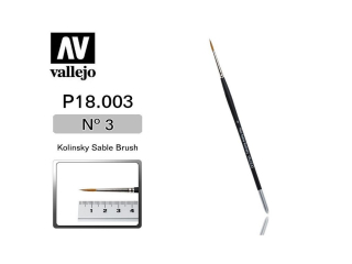 VALLEJO štětec Kolinsky Sable Brush No.3/0