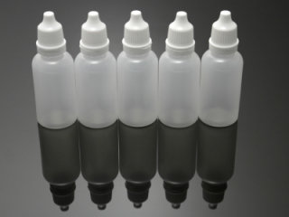 5x plastová lahvička s kapátkem 20ml