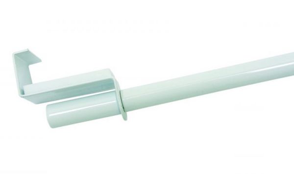 Gardinia napínací tyčka 9 mm 120-160cm kov/plast bílá