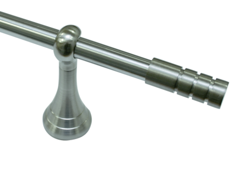 Gardinia Pinto 19mm 240cm kov škrábaná ocel