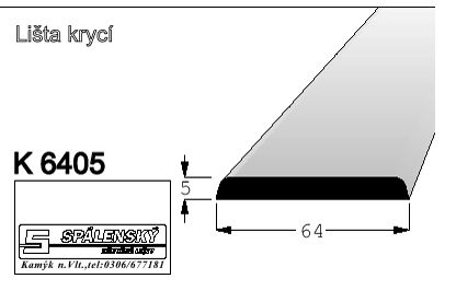 Spálenský dřevěná krycí lišta K6405/2400