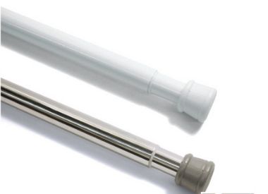 Gardinia rozpěrná tyč 80-130cm  bílá 26/23mm
