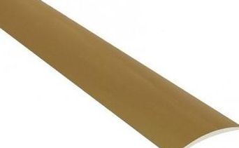Přechodová lišta hliníková samolepící oblá zlatá š. 4cm - d. 270cm 