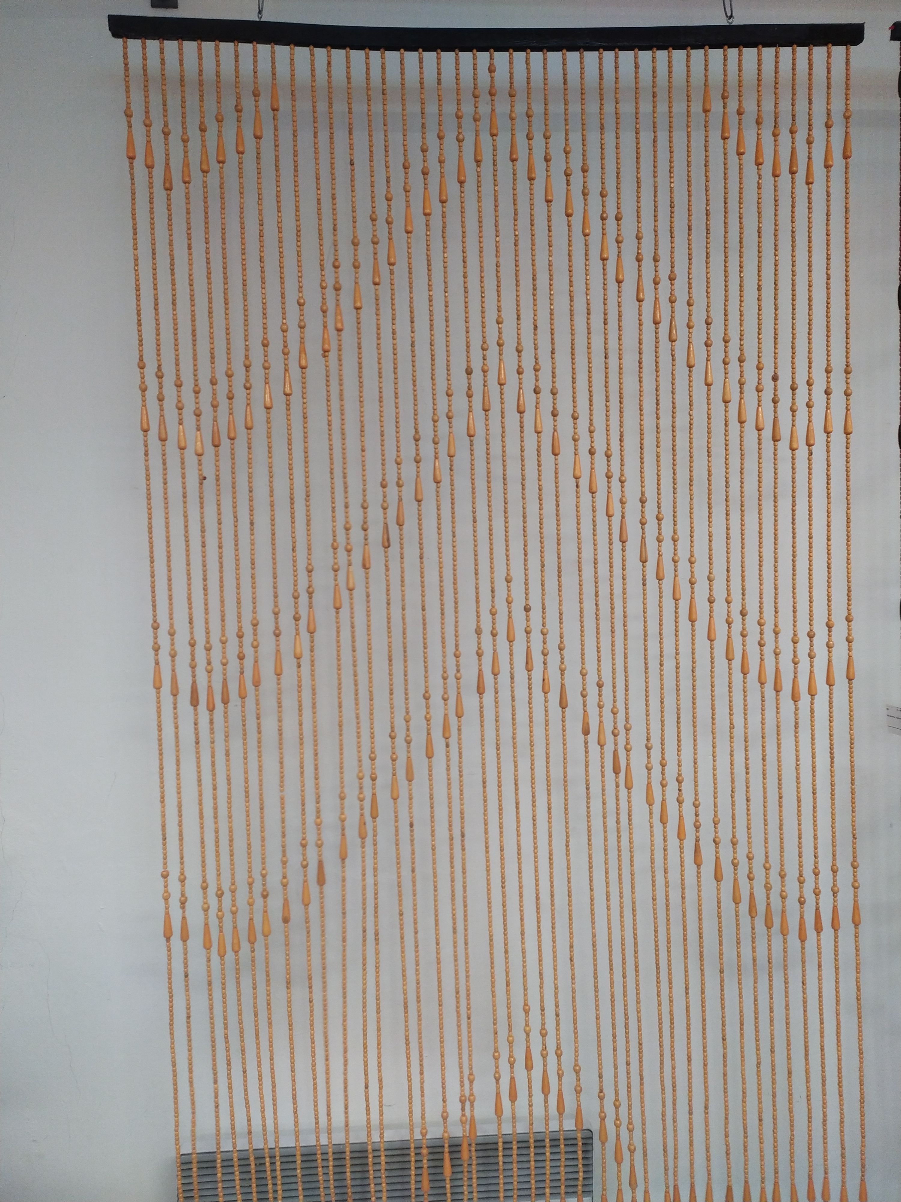 Závěs korálkový 120x200 světlý plný