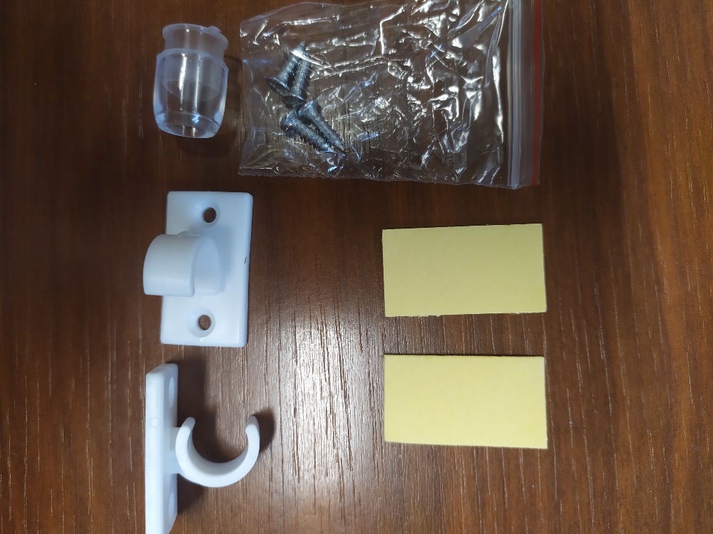 Gardinia California nosník pro kavárenskou tyčku 12 mm krátký  plast bílá 2ks (SKP43032)