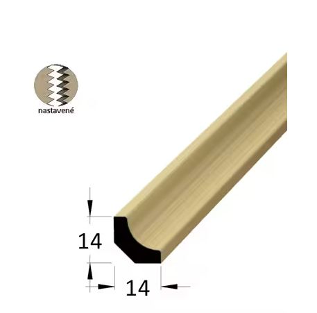 Spálenský dřevěná  krycí lišta   RVI 1414/2400mm