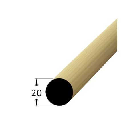 Spálenský dřevěná  kruhová  lišta masiv KR 20SM/2000mm