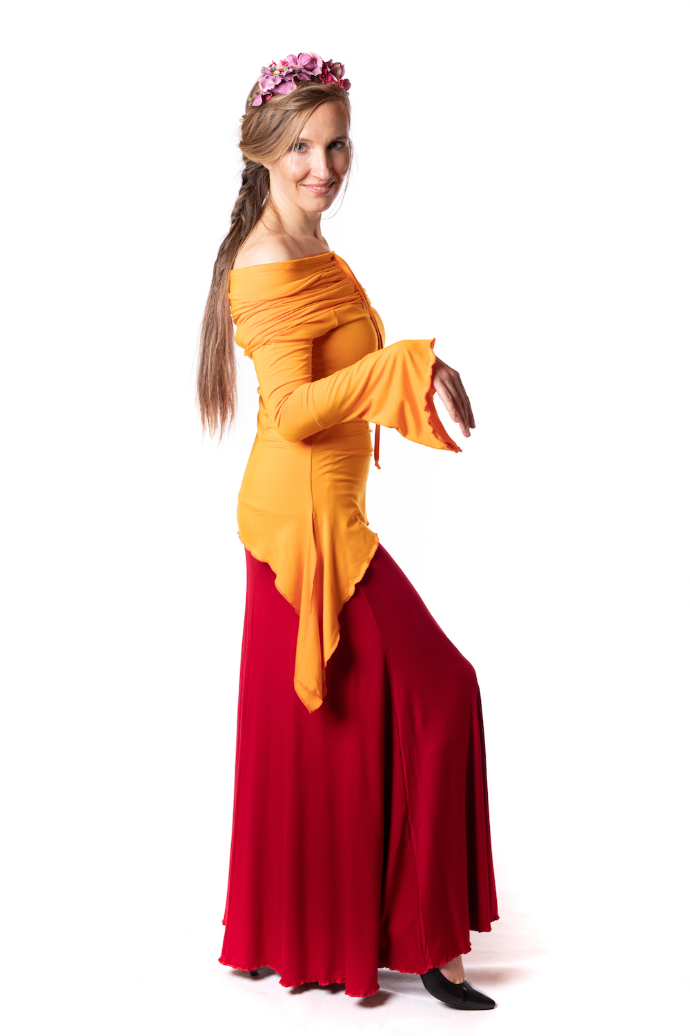 MAGDALENA - TRIBAL HALENKA - dlouhý zvonový rukáv