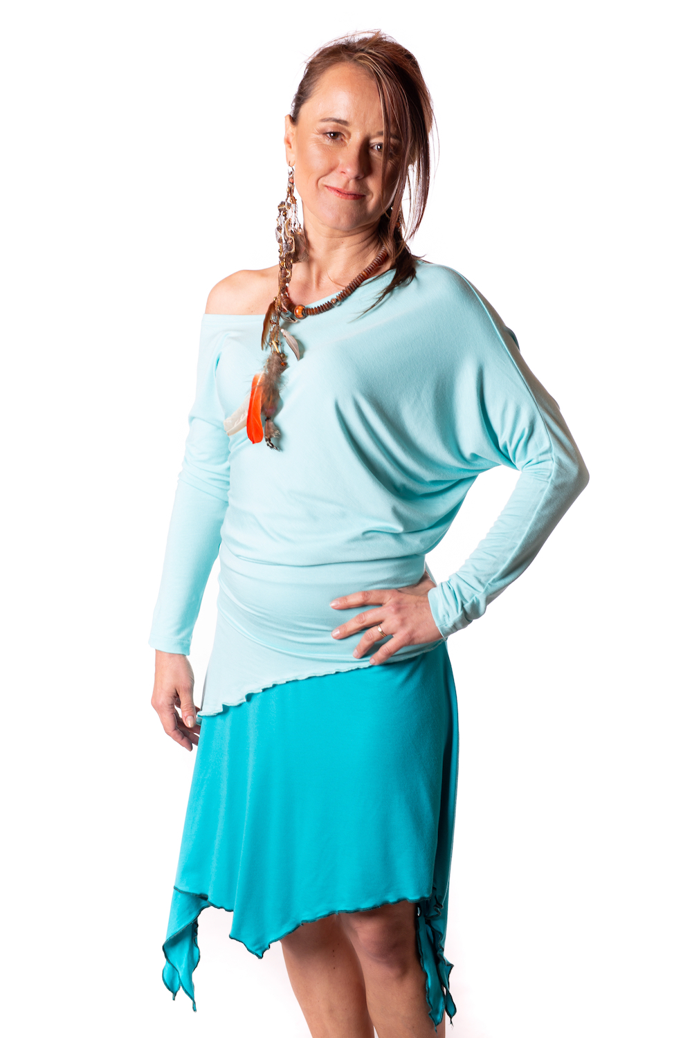 TRIBAL HALENKA - dlouhý úzký rukáv - sklad