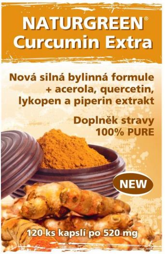 Kurkumin Extra 120 kapslí Naturgreen