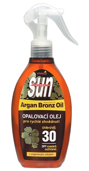 Opalovací olej s BIO arganovým olejem SPF 30 SUN VITAL 200 ml