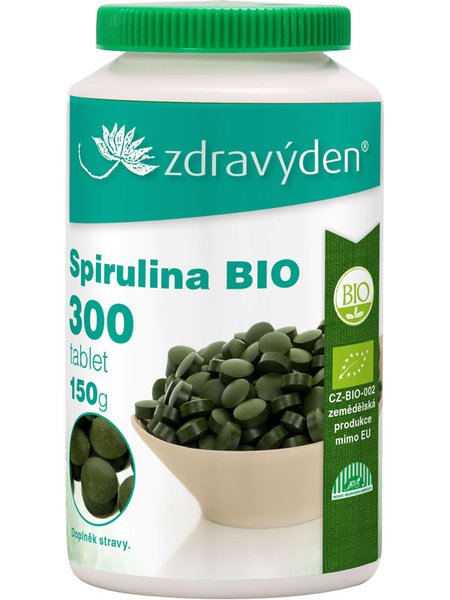 Spirulina BIO 300 tablet, 150g Zdravý den