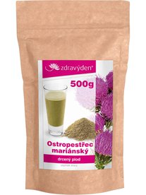 Ostropestřec mariánský, drcený plod 500g Zdravý den